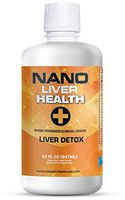 Nano Liver Health | Maximum Strength Liver Support Supplement | Liquid Detox Cleanse | 200mg DHM, Milk Thistle, Ginseng, Turmeric & 72 Trace Minerals | 5X Better Absorption | 32oz
