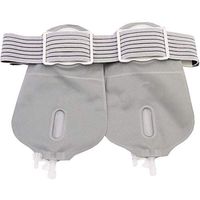 Belt Type Urinary Ostomy Pocket, Belt Type No Need to Paste, Double Side Daily Use One Sided Night Type with Closure for Colostomy Care Bladder Full Cut Waist Side Urine Bag (1Set)