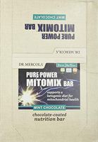 Dr. Mercola, Pure Power Mitomix Bars, Mint Chocolate 1 Box (12 Bars), Chocolate Coated Ketogenic Nutrition Bars, Non GMO, Soy Free, Gluten Free