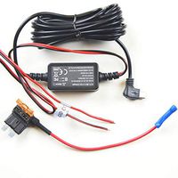 Hardwire Installation Kit + Fuse Tap for Dash Cam,Micro USB Port, Low Voltage Protection(10ft)