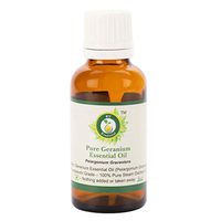 Geranium Essential Oil | Pelargonium Graveolens | Geranium Oil | For Diffuser | For Hair | For Body | 100% Pure Natural | Steam Distilled | Therapeutic Grade | 10ml | 0.338oz By R V Essential