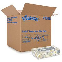Kleenex Professional Facial Tissue for Business (21606), Flat Tissue Boxes, 48 Boxes / Case, 125 Tissues / Box