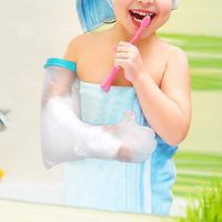 Kids Arm Cast Cover for Shower, Waterproof Shower Bandage and Cast Protector for Broken Surgery Arm, Wound and Burns to Keep The Hand Wrist Fingers Arm Dry-20 Inches