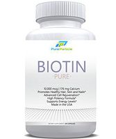 Biotin 10000mcg for Hair Growth by Pure Particle – All Natural biotin Supplement for Women and Men