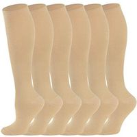 Sooverki 6 Pack Compression Socks (15-20mmHg) for Women & Men - Best Medical,Running,Travel,Nurse Socks