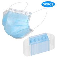 Lixada1 50pcs Face Shield Disposable Breathable Mouth Cover