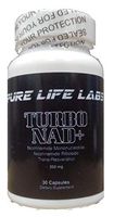 Pure Life Turbo NAD+ Supplement NMN NR Trans-Resveratrol Nicotinamide 30 Count