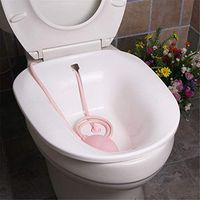 Sitz Bath, Over-the-Toilet Perineal Soaking Bath, for Hemorrhoid Relief, Ideal for Post-Episiotomy Patients,Provides Hygiene for Patients Recovering from Hemorrhoids & Genital & Anal Areas,White