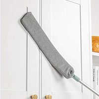 Gap Dust Cleaning Brush, Retractable Gap Dust Cleaning Artifact Good Grips Microfiber Hand Duster, Removable and Washable Telescopic Dust Collector for Home Bedroom Kitchen