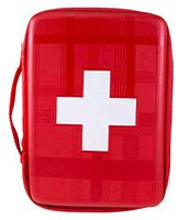 Johnson & Johnson Band Aid Red Build Your Own First Aid Kit Bag (9.5" x 6.87")