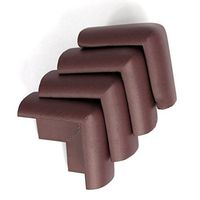 4 Pack Soft Safe Baby Kids Furniture Desk Table Corner Bumper Cushion Guard Protectors, Wine