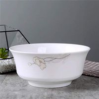 AXZHYX Bowl Ceramic Bowl Tabletop Decorations Noodle Rice Soup Tableware Snacks Dessert Tray Slim 20x7.5cm Hotel Tableware Home Noodles Boiled Fish Soup Bowl