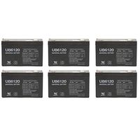 Universal Power Group 6V 12AH F2 Replacement Streamlight Litebox Battery - 6 Pack