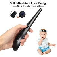 JiuFei Candle Lighter, Electric Arc Lighter Rechargeable Windproof Long Grill Lighter Plasma Arc Beam Lighter Flameless for Candle Camping Cooking BBQs Fireworks - Black Color