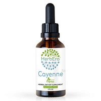 Cayenne B60 Alcohol-Free Herbal Extract Tincture, Super-Concentrated Organic (Capsicum annuum) 2 fl oz