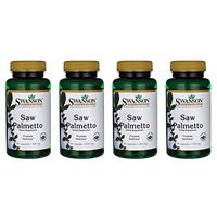 Swanson Saw Palmetto Herbal Supplement for Men Prostate Health Hair Supplement Urinary Health 540 mg 100 Capsules (4 Pack)