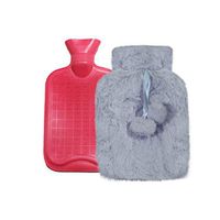 Radorock Hand Warmer Hot Water Bottle with Plush Cover for Back, Neck, Shoulder, Cramps Pain Relief or Heat Therapy