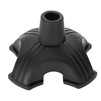 Funny Cane Tip - Cane Tip Self Standing Rubber Four Base Support Anti Skid Walking Cane Pad 19mm