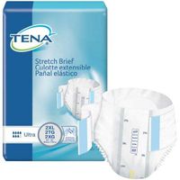 TENA Stretch Ultra Brief, 2X-LARGE, Tab Closure, Disposable Heavy Absorbency, 61390 - Case of 64