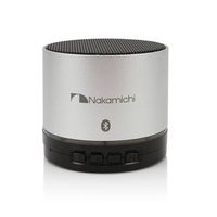 Nakamichi Bluetooth Round Speaker - Retail Packaging - Silver