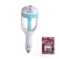 MJNDHB Mini Car Air Humidifier Diffuser Essential Oil Ultrasonic Aroma Mist Diffuser