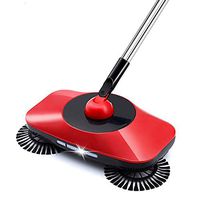 Broom and Dustpan With Long Handle Telescopic Up Stainless Steel Rod Soft Brush Broom And Dustpan Extra Long Handle Non-Slip Handle Multi-Function Broom Set HomeKitchen Lobby Floor School