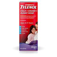 Tylenol Children's Cold + Cough + Runny Nose Oral Suspension Grape - 4 oz, Pack of 1