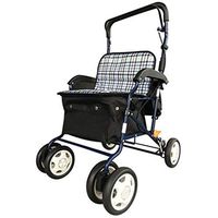Standard Walkers Walker Elderly Shopping Cart Grocery Shopping Cart Folding Walking Aid Scooter Lower Limb Rehabilitation Training Equipment Toddler Assisted Walking