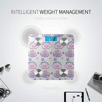 Beautiful Clouds and Moon Weighing Machine Scale for Weight Most Accurate Bathroom Scale Tracks 8 Key Compositions Analyzer Sync with Fitness Apps 400 Lbs