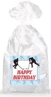 Hockey Happy Birthday Party Favor Bags with Ties - 12pack