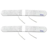 TENS Electrodes, 2 Premium Quality 13 inch x1.5 inch Lower Lumbar Strip Self Adhesive Electrodes for TENS Units, Wired TENS Unit Electrodes, Discount TENS Brand