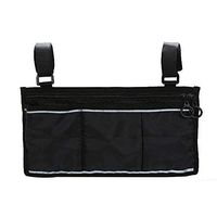 Younar Waterproof Wheelchair Handrail Bag Wheelchair Storage Bag Pouch Storage Side Bag, 13.4''x7.4''