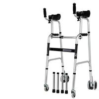 BABIFIS Four Wheeled Rollator Walker,Folding Lightweight Aluminium Walking Frame with Wheels
