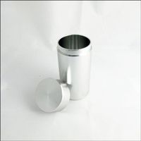 Aluminum Airtight Water Proof Pill Case - Silver