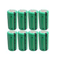 Rechargeable 2/3aa Flat Top Nimh Battery 1.2v 650mah x 8pcs