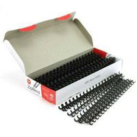 GBC(R) Plastic ZipBind™ Binding Spines, 1/2in., 90-Page Capacity, Black, Pack Of 25