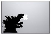 Godzilla (Black 7") Vinyl Decal Sticker for Car Automobile Window Wall Laptop Notebook Etc.... Any Smooth Surface Such As Windows Bumpers