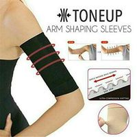 Hot Sale Tone Up Arm Shaping Sleeves Arm Workout Women Shape-Wear Arm Slimming (Black)