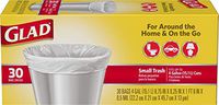 Glad Small Trash Bags, 4 Gallons, 30 ct