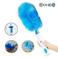 Spin Duster Motorized Dust Wand, The Electric Duster That Removes Dust in A Single Spin, Blue and White