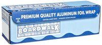 Boardwalk 7112 Extra Thick Standard Aluminum Foil Roll, 1000' Length x 12" Width x 16 Micron Thickness