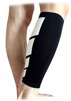CFR Single Unisex Leg Compression Sleeves - Protective Sporting Socks - Calf Pain Relief - Guarder for Running, Cycling, Traveling - Two Prints 5 Colors Plus Size - by UPS