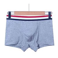 Fashionable Men Underwear Sexy Full Cotton Male Solid Color Breathable Boxer Shorts Men Panties Underpants Underwears