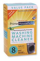 PrimeHousehold Eco-Friendly Washing Machine Cleaner, 8-XL-Tablets, Recyclable Box