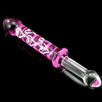 Crystal Glass Stick Double Ended Sided Huge Ultra Smooth Handcrafted Rod Tool for Women Men TFGR001