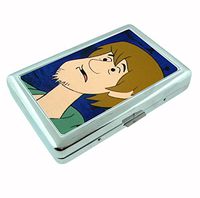 Shaggy Scooby Doo Metal Silver Cigarette Case Holder RFID-Blocking Wallet