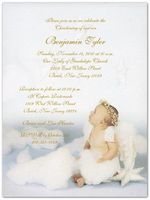 for Heaven's Sake Baptism Christening Invitations - Set of 20