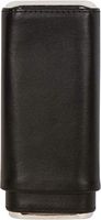 3 Cigar Leather Like Tube Case Holder with Cedar Lining by Trademark Innovations