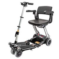 FreeRider USA Luggie Elite -Folding Mobility Scooter with Lithium-ion Battery for Adults and Seniors, Heavy Duty,Portable, Lightweight, Airline Approved, Black