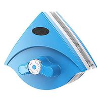 JJLL Double-sided Window Cleaner Glass Wiper Magnetic Cleaning Tools, Glider Washing Glass Cleaning Brush for High-rise Double Glazed Windows Thickness 0.2"-1" (5-25mm) (Blue)